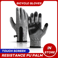 Winter Touch Screen Cycling Gloves Warm Rainproof Full Finger Mtb Bike Gloves Windproof Thermal Bicycle Bike Gloves For Men