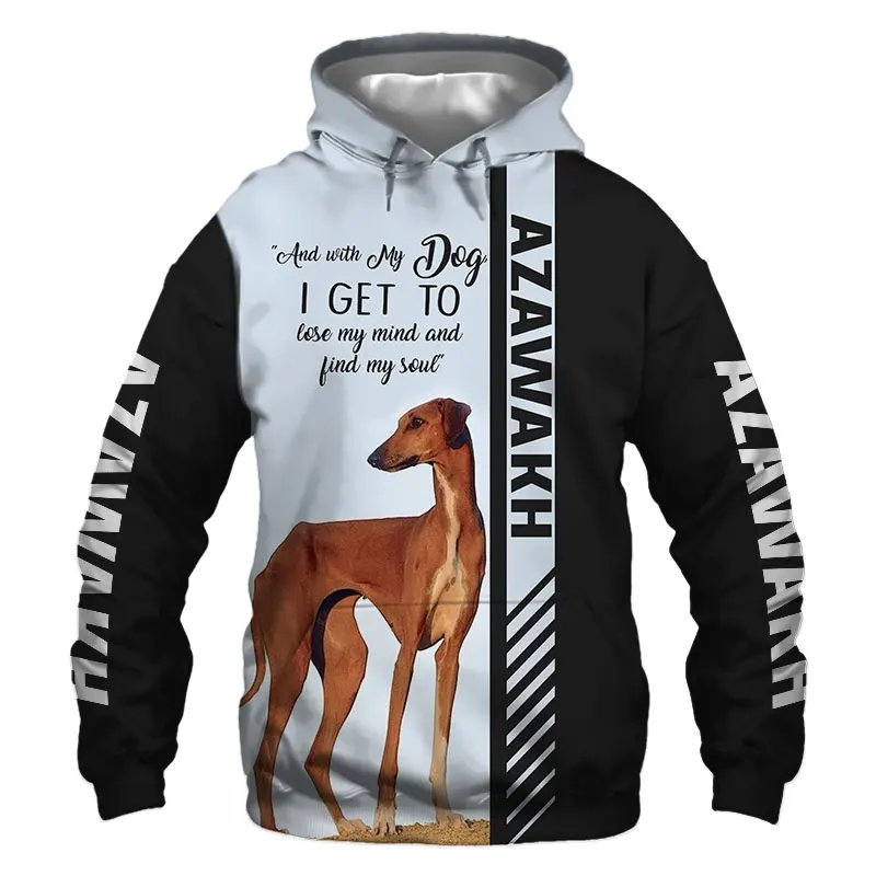 

Animal Azawakh Dog 3D Printed Jacket Men/Women Harajuku Hoodie Unisex Casual Streetwear Sweatshirt Pullover Sudaderas