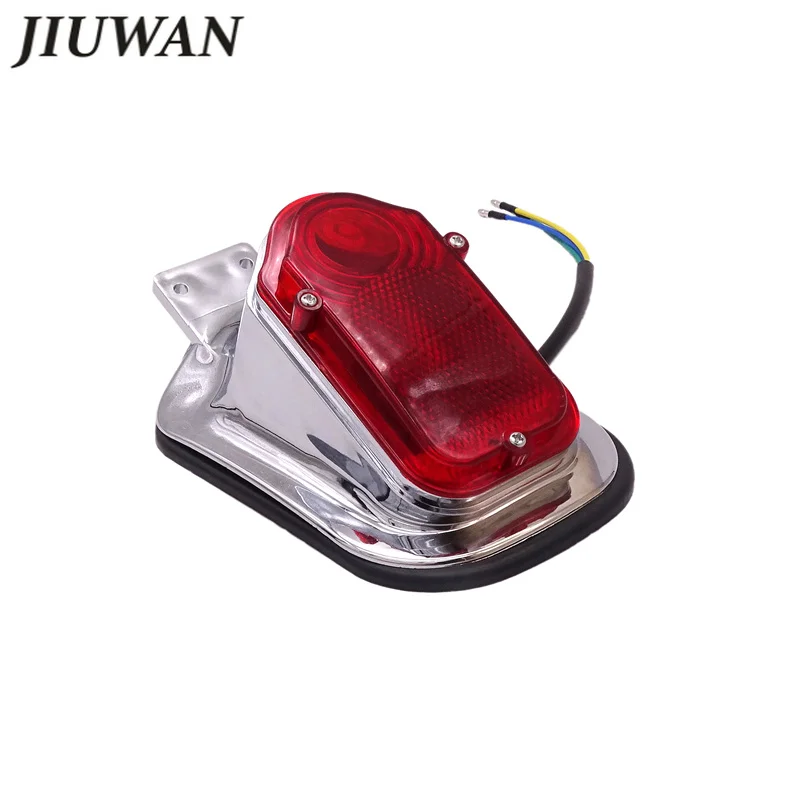 Motorcycle Accessories Turn Signal Rear Tail Brake stop lamp License Plate Light Red Taillight For Choppers Cruisers Classic