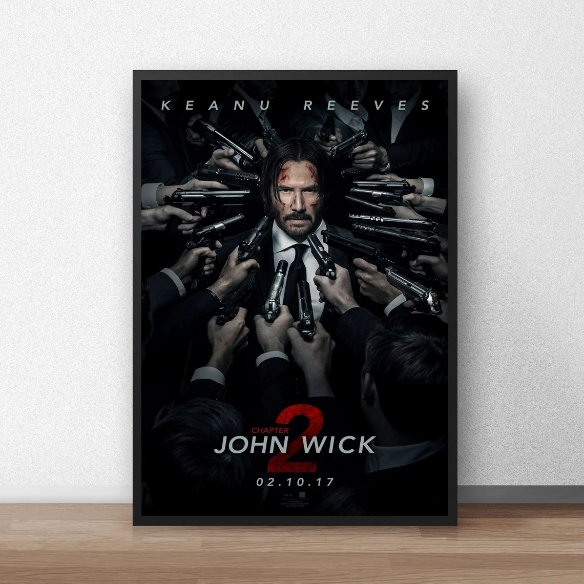 

John Wick 2 Classic Movie Poster Canvas Art Print Home Decoration Wall Painting ( No Frame )