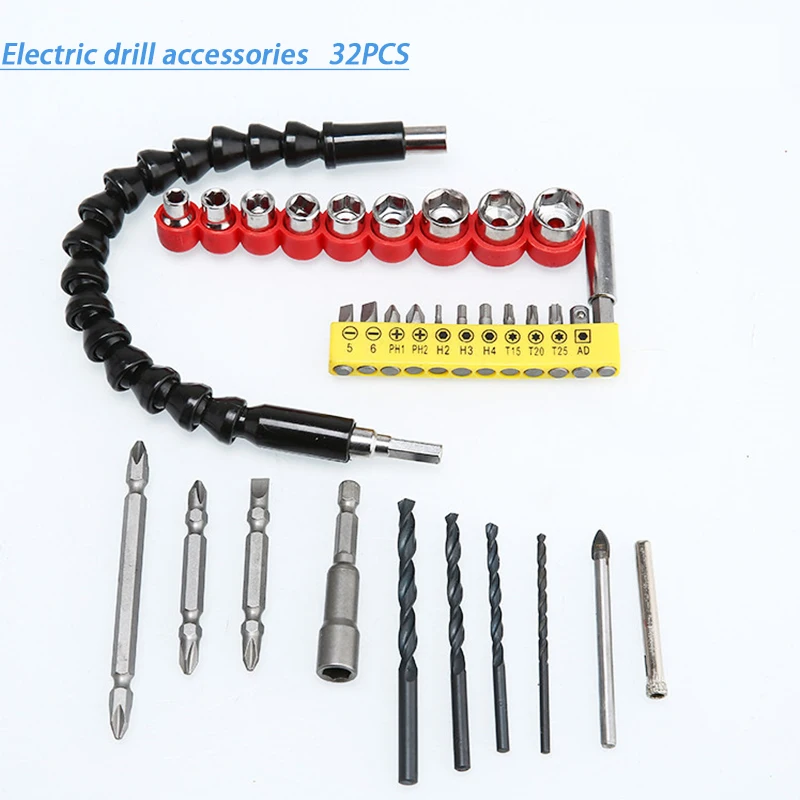 295mm Flexible Shaft Hex Flex Electric Drill Universal shaft Extention Screwdriver Bit Holder Connect Rod Car Repair Tools