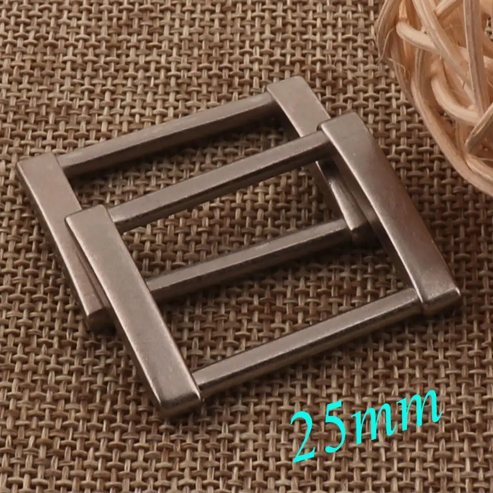 6 PCS Metal Gray Rectangle Rings 25MM Square Rings Rectangular  Bag Rings Webbing Purse Bag Making Hardware Handbag