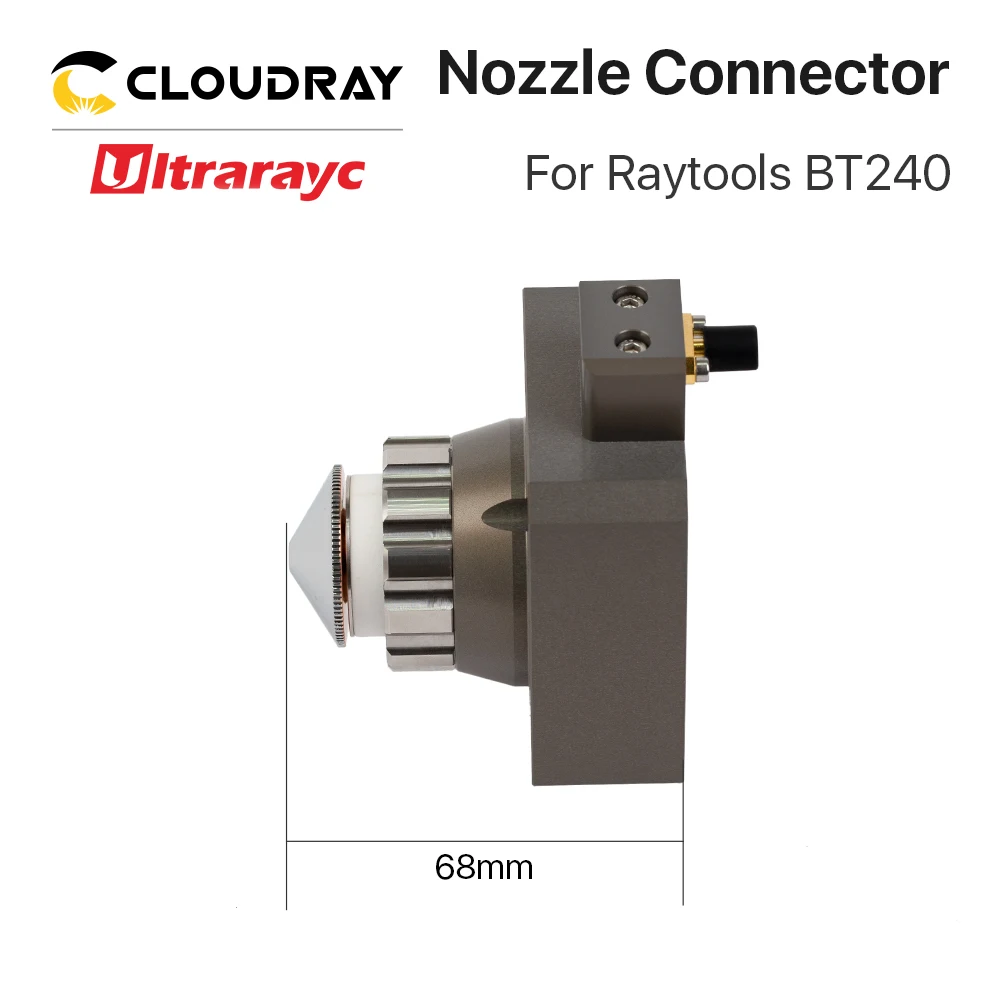 Ultrarayc Original BT240 Nozzle Connector BT240 Bottom Metal Part for Raytools BT240 Nozzle Ceramic Accessories Install