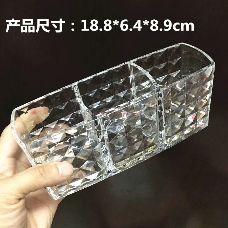 Acryl Pinsel Lagerung Box Transparent Stift Halter Schönheit Pinsel Rohr Maniküre Werkzeug Finishing Box Baumwolle Pad Lagerung Box Verkauf