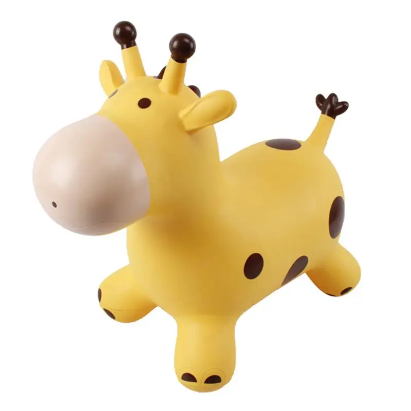 Doki Fahrt Auf Spielzeug Springen Pferd Bouncy Giraffe Trichter Aufblasbare Springen Springenden Tier Spielzeug Gummi Pferd PVC Kinder Spielzeug 2023