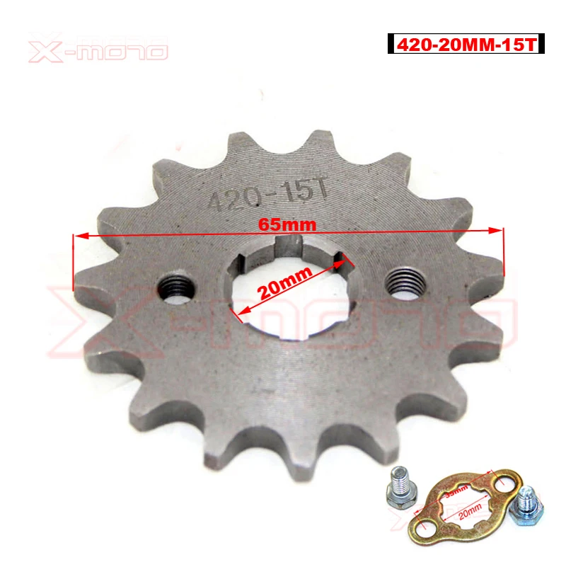 420 20mm 10T 11T 12T 13T 14T 15T 16T 17T 18T 19T 20T Engine Sprocket for motorcycle ATV Dirt Pit Bike Go Kart 4 Wheeler Quad