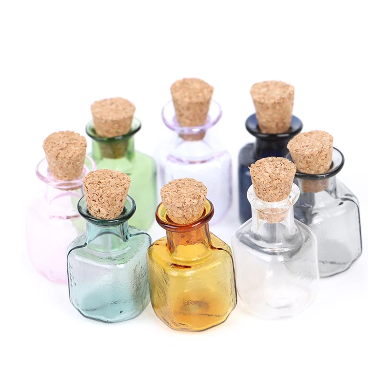 2Pcs 1/12 Dollhouse Miniature Glass Jar With Dried Food Lid For Kitchen Accessory Dolls Accessories Furniture Toys