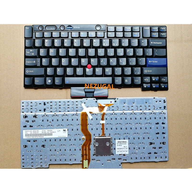 US New for Lenovo T400S T410S T410 T410i T420 T420S X220 X220T T510 W510 W500 T520 W520 Laptop English keyboard