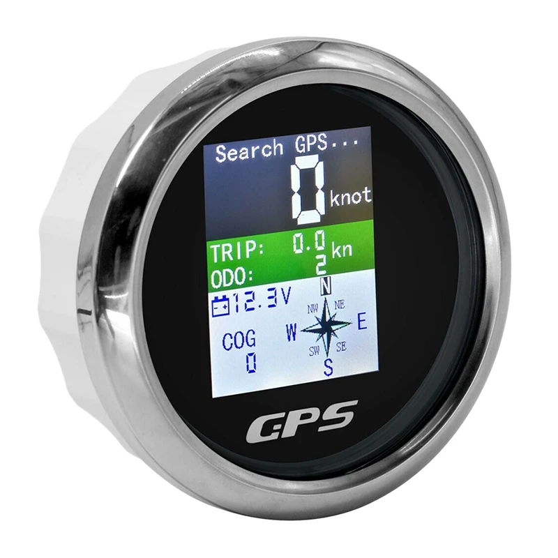 85mm Smart GPS Speedometer Waterproof TFT Screen Digital Tachometer Odometer with GPS Antenna for Car Boat Motorcycle