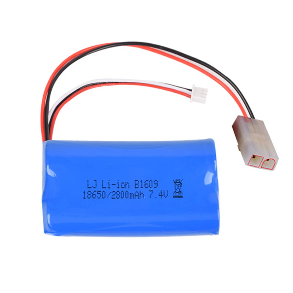 7.4V 2800mah lipo battery 18650 for henglong 3818 3819 3838 3839 3869 3879 3888 3889 3899 3898 3909 1:16 RC tanks cars toy parts