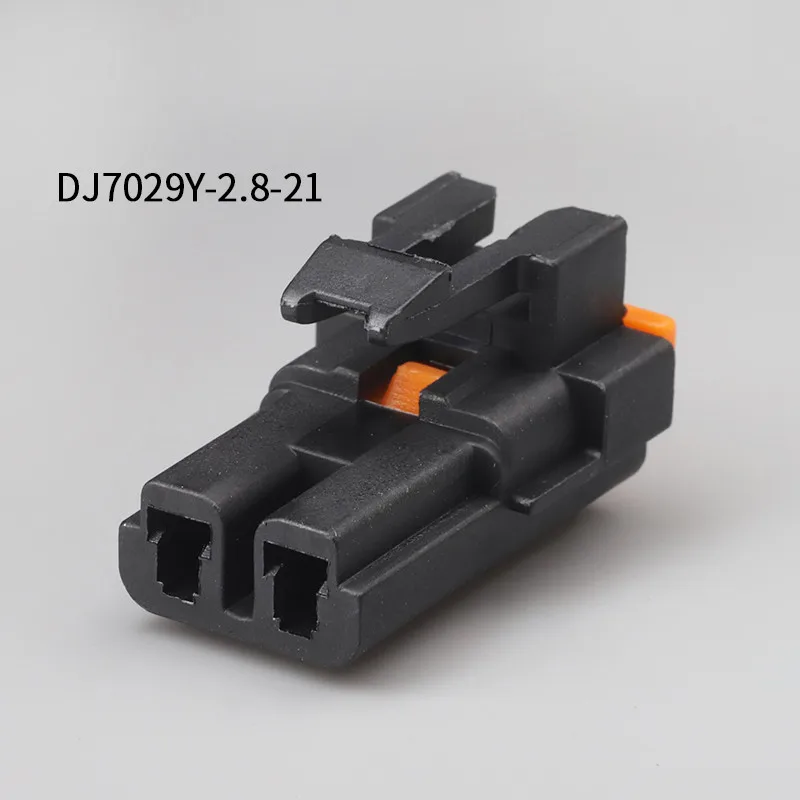 100sets DJ7029Y-2.8-21 car male female Connector cable Terminal plug connector auto socket 2 pin Connector automotive socket