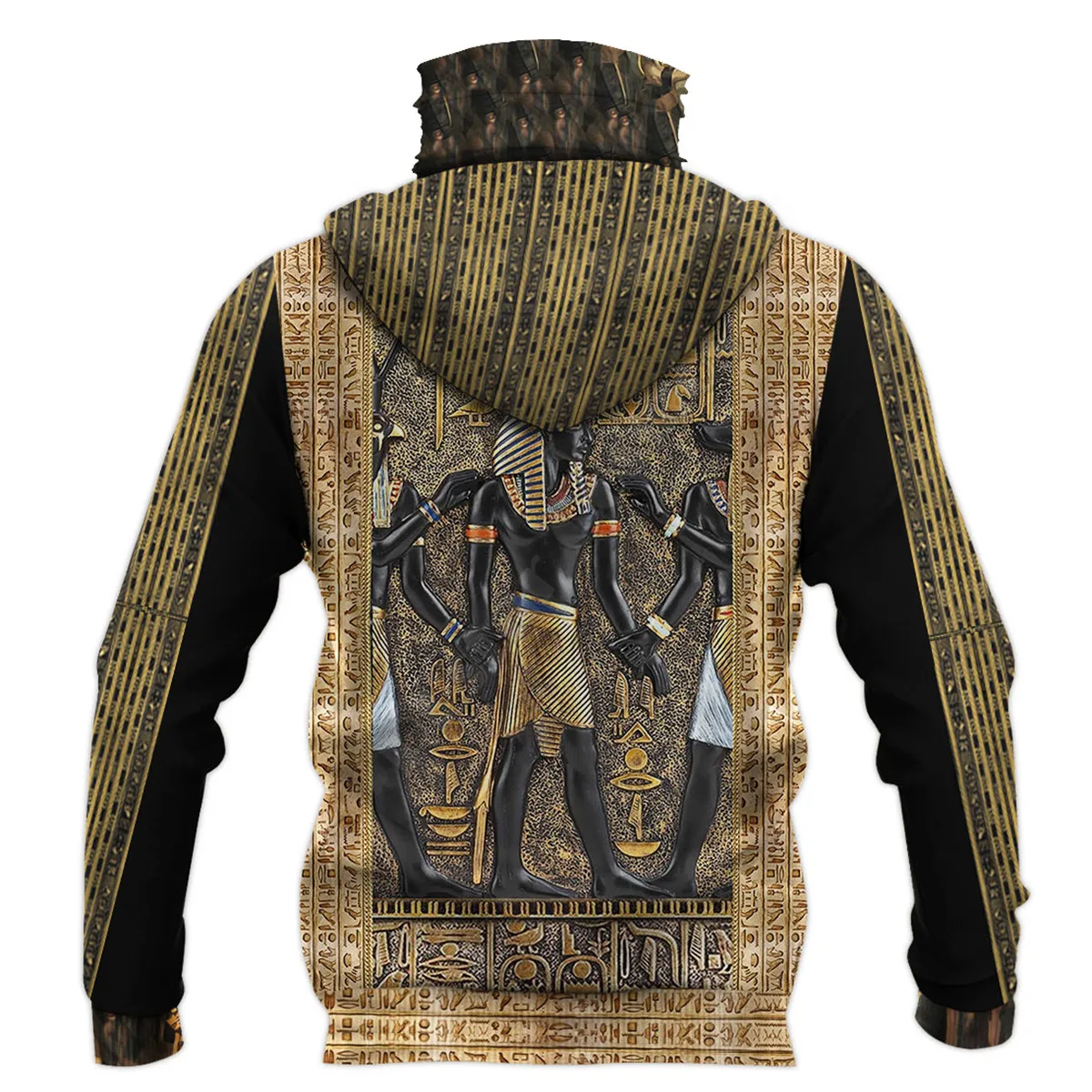 Egyptian tattoo 3D Printed Hoodies Fashion Sweatshirt Women Men Casual Pullover Hoodie Mask Warm Cosplay Costumes 03