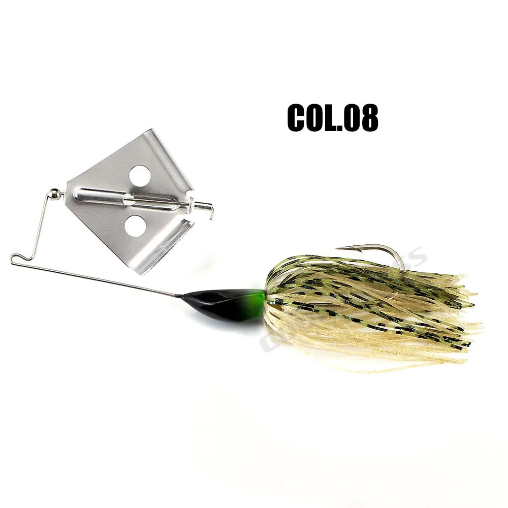 Countbass Buzzbaits Met Vmc-Haak, Buzz-Aas Siliconen Rok Draaiend Mes Vissen Lokt Bas Aas 1/2Oz