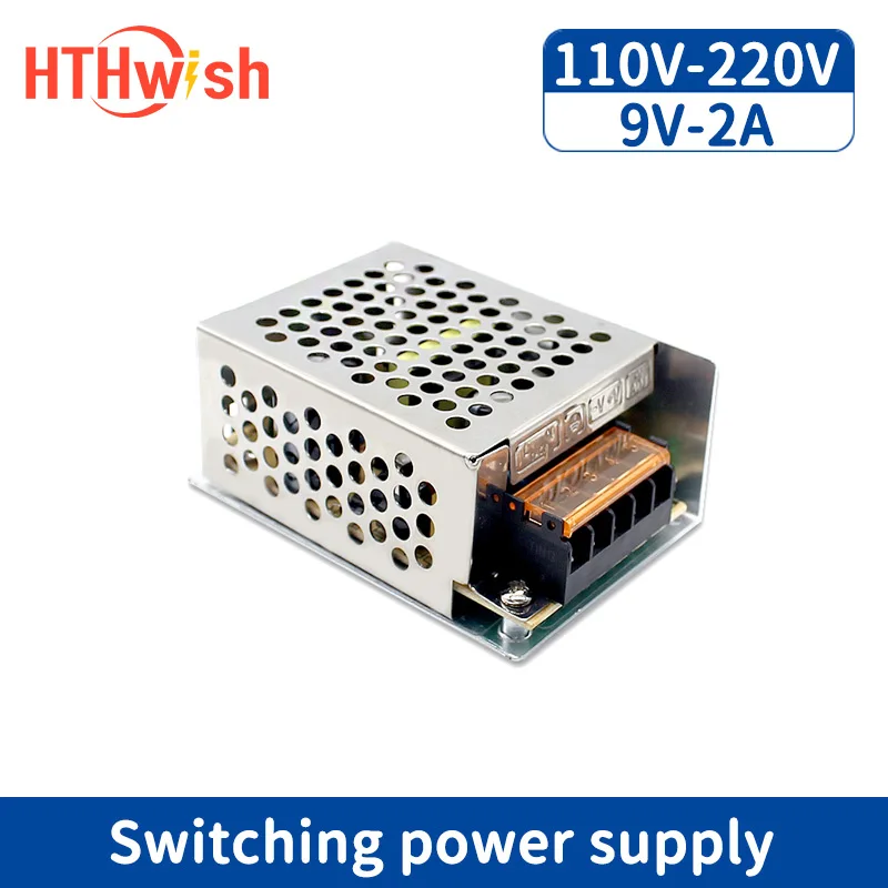 

HTHwish 9V 2A Switching Power Supply 220V To 9 Volt Power Supply 18W Transformer AC TO DC Led Driver for Led Strip CCTV