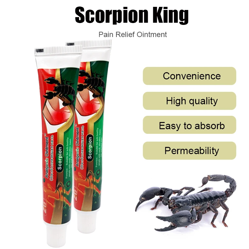 Scorpion Ointment Relief Muscle Shoulder Pain Headache Neuralgia Acid Stasis Rheumatism Arthritis Chinese Medicine Cream