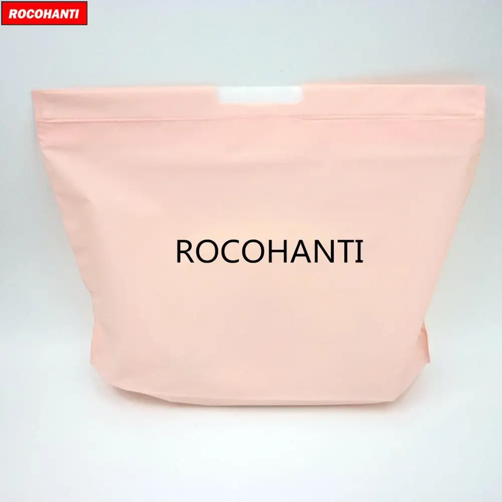 100X Custom Baby Pink Color Recycle Reusable Plastic  Drawstring Bag With Logo Biodegradable eva Grocery Carry Shopping Gift Bag