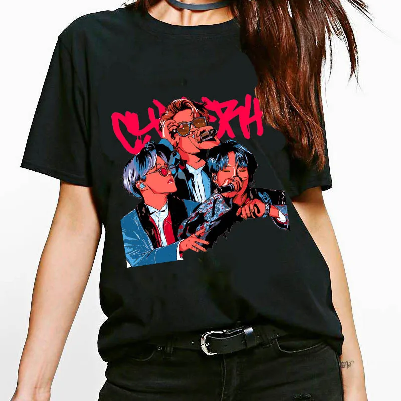 

Korean T-shirt 2020 explosion models women's summer O-neck T-shirt female Harajuku short sleeve Tee hip hop woman T-shirt