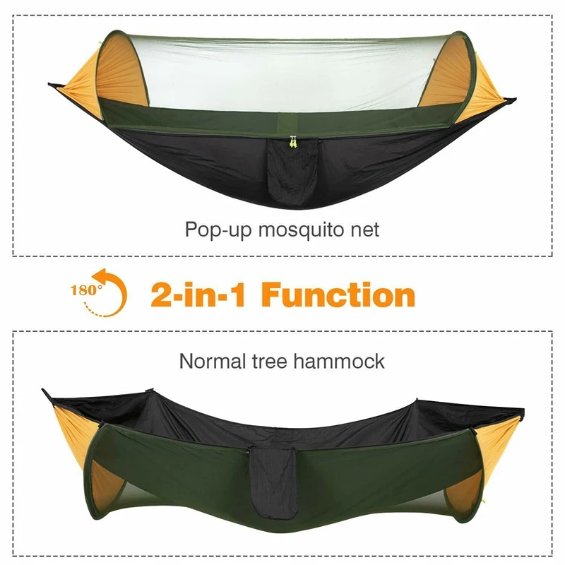 Portable Tent Camping Hammock with Mosquito Net Multi Use Portable Hammock Swing Tent for Hiking Camping