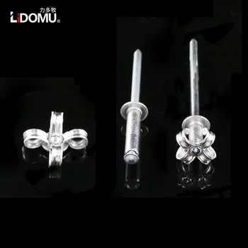 30/50 adet Alüminyum Kör Perçin Çekme Perçinleri 3.2 4.0 5.0mm Alüminyum Perçin