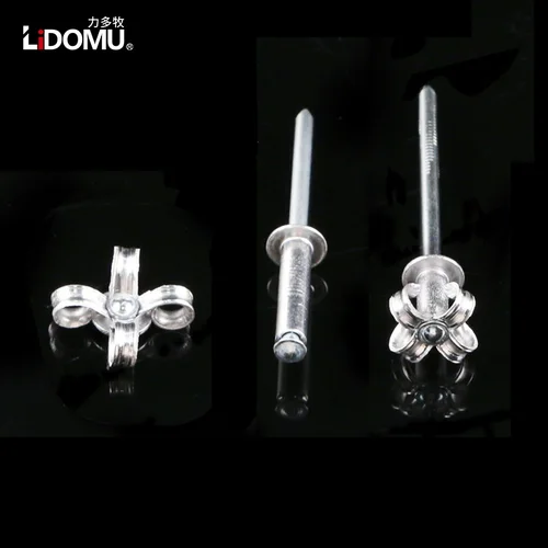 30/50 Uds remache ciego de aluminio remache de tracción 3,2 4,0 5,0mm remache de aluminio