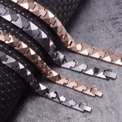 Arrow Scratch-proof Tungsten Bracelet Men Magnetic Hematite Couple Tungsten Carbide Bracelets Benefits Rose Chain Link Bracelet