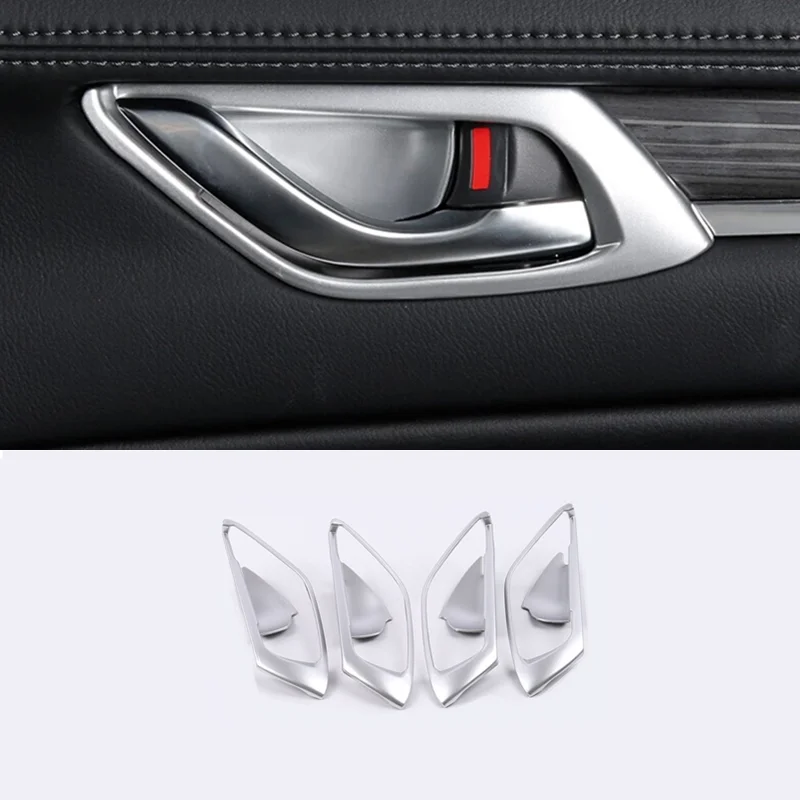 

ABS Matte LHD Car Inner Door Bowl Decoration Sticker Cover Trim For Mazda CX-8 CX8 2017 2018 2019 Car Styling Accessories 4pcs