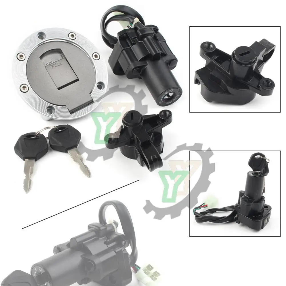 

YZF Motorcycle Gas Fuel Tank Cap Cover Seat Ignition Switch Start Lock Contact Key Set For Yamaha YZF1000R 600R XJR600 XJR400