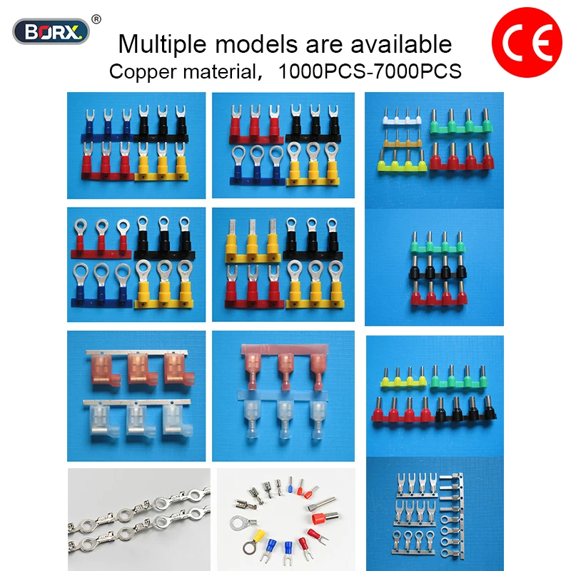 Jst With Terminal Blocks For Wires,u-shaped, Round, Horizontal Feed, Direct Feed, European Style Tube Terminal Wire Connector