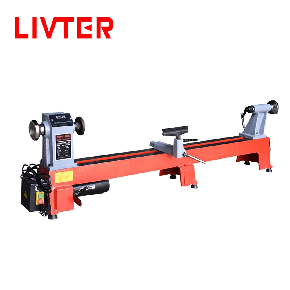 

LIVTER Mini Variable Speed Bench Wood Turning Lathe Machine Home DIY Woodworking Beads Grinding Polishing Rotary Tool