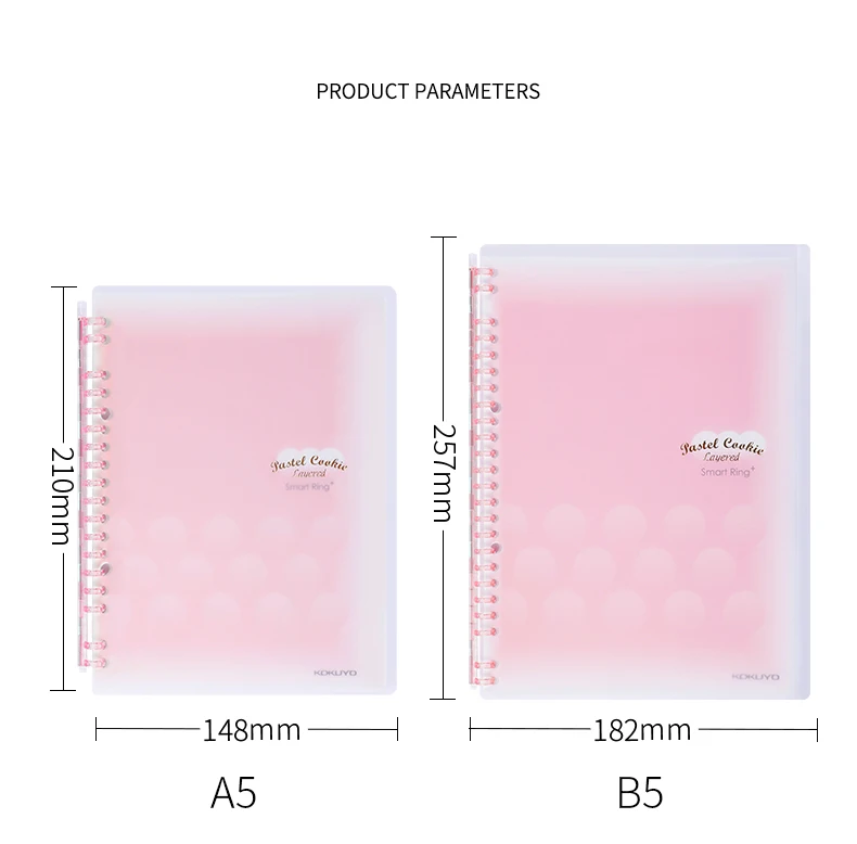 Imagem -04 - Kokuyo-caderno de Folhas Soltas de Biscoitos Pastel Série Anel Inteligente a5 b5 Substituível Papel de Folhas Soltas Wsg-ruyp51 Japão