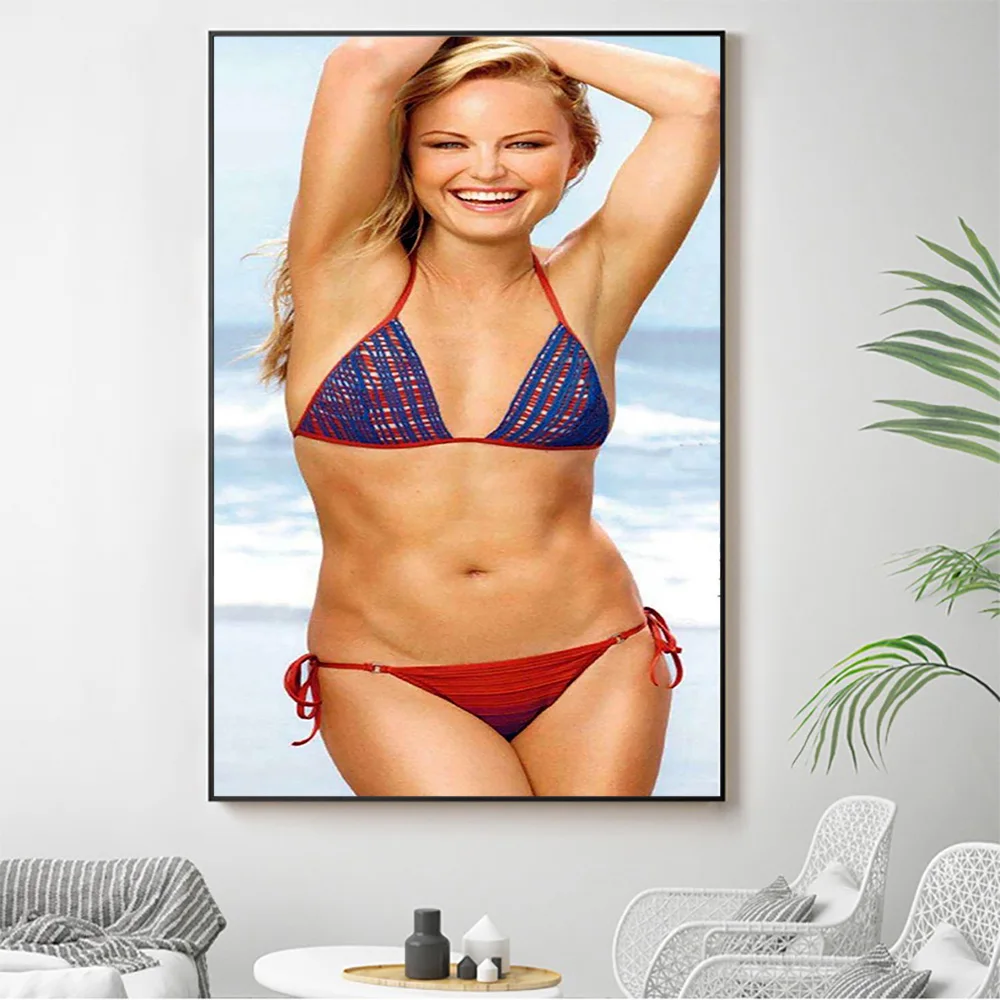 

Silk Cloth Wall Poster Malin Akerman Sexy Model Star Art Home Decoration Gift