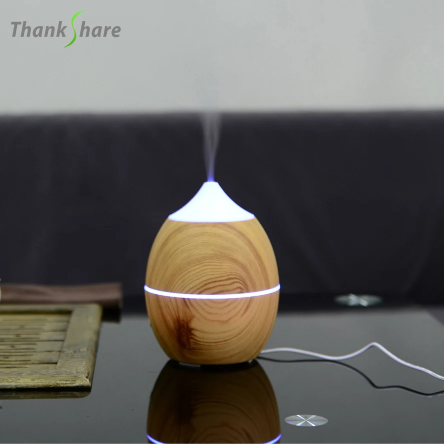 300ml Ultrasonic Electric Air Humidifier Aroma Diffuser Air Aromatherapy Atomizer Grain Wood Mist Maker For Home Office Bedroom