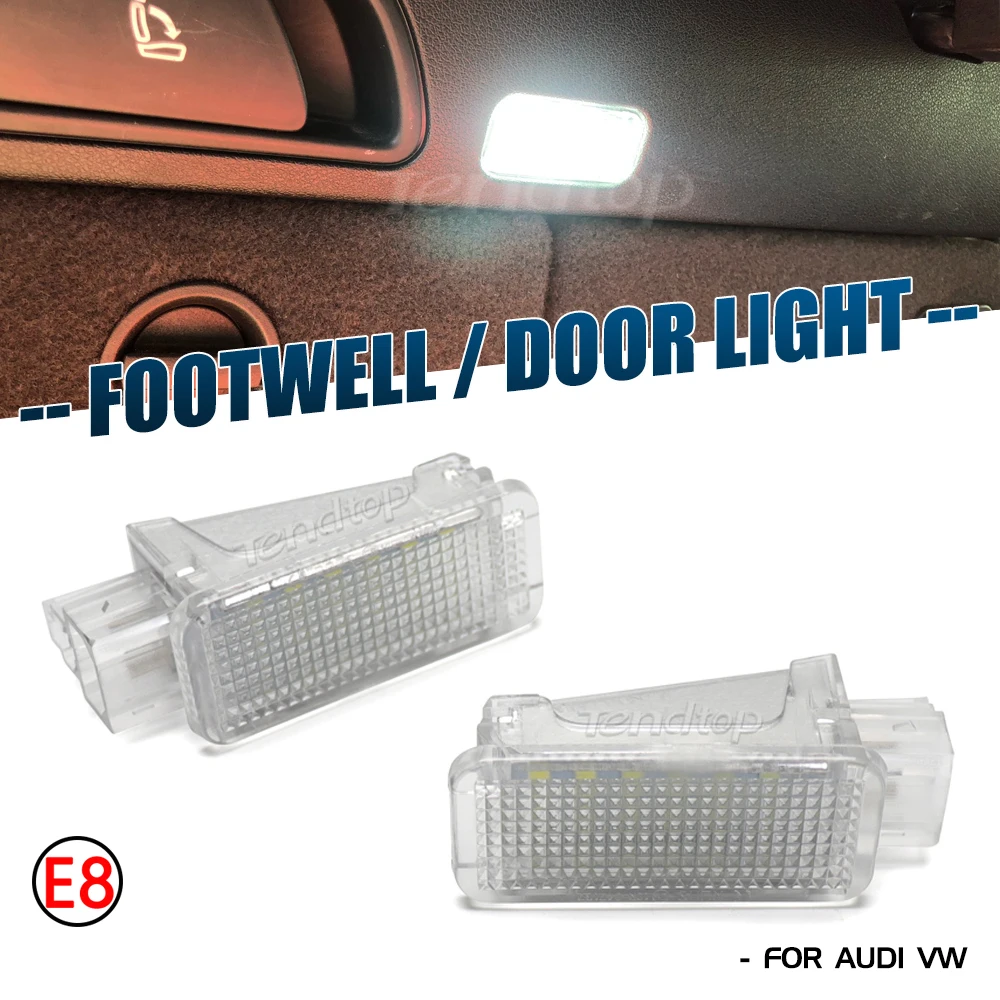 Car Door Light Trunk Footwell Lamp For Audi A1 A2 A3 A4 A5 A6 A7 A8 Q3 Q5 Q7 TT VW Golf 5 Tiguan Skoda Glove Box Courtesy  Bulb