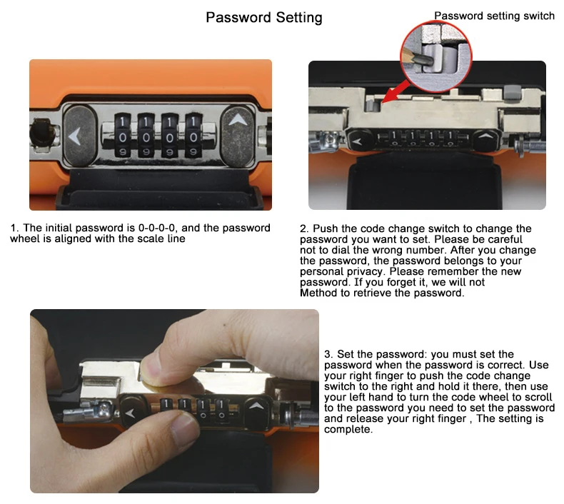 Safe Box With Wire Rope Portable Personal Password Lock Storage Box For Travel Outdoor Cash Card Phone Organizer Key Case