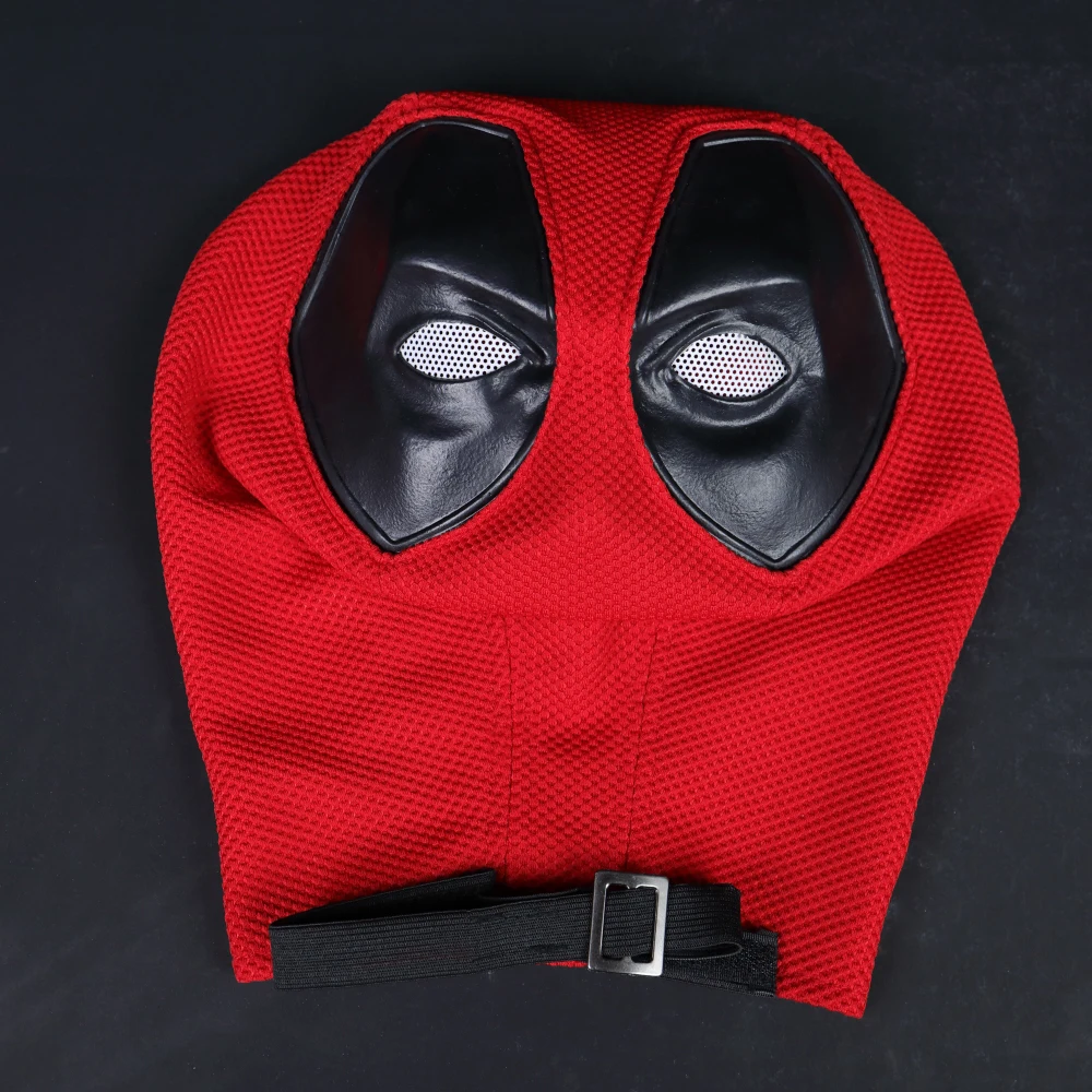 Mascarilla de nailon transpirable para adultos, máscara de cabeza completa de película, disfraces de Deadpool, utilería para fiesta de Halloween