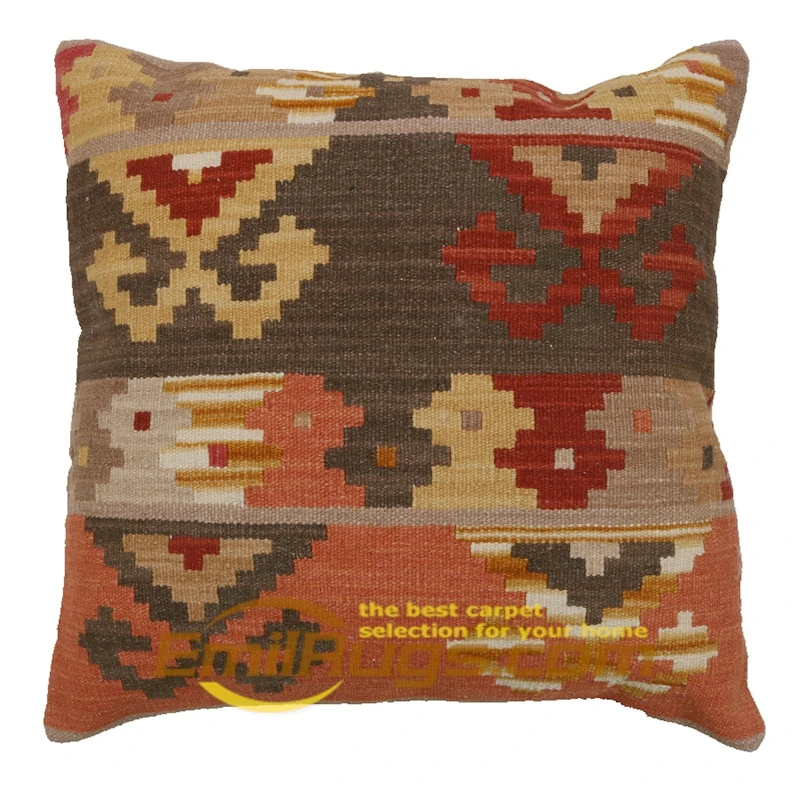 

decorative sofa pillow Wool Kilim Floral Weave Wool Aubusson Handmade Wool Wool Fancy Cases Home Decor