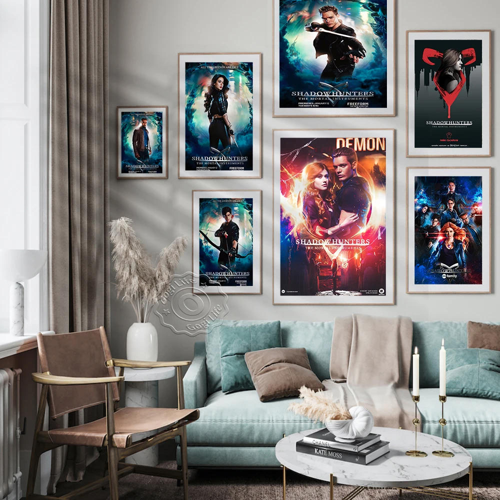 America Classic Tv Series Shadowhunters The Mortal Instruments Posters, Vintage Propaganda Art Stills, Home Decor Wall Picture