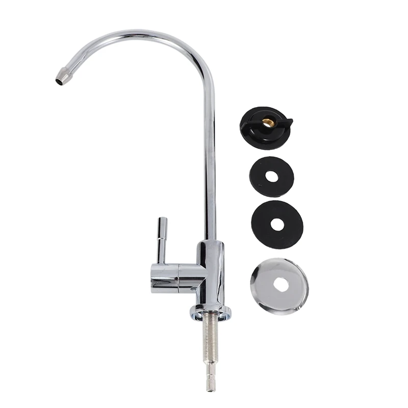 1/4 Inch Chrome Drinking Water Filter Faucet Reverse Osmosis Sink Kitchen Tap