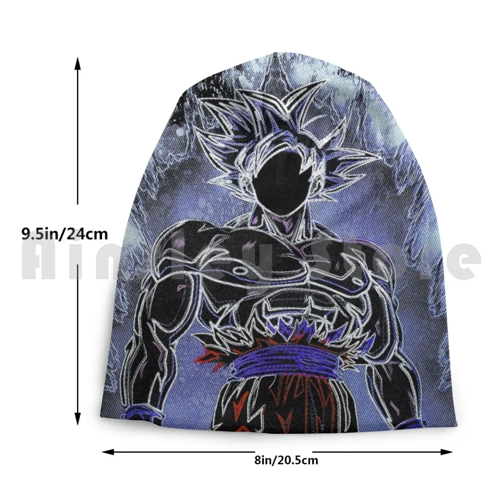 Soul Of The Ultra Instinct Beanies Pullover Cap Comfortable Anime Manga Cartoon Colorful Abstract Silhouette