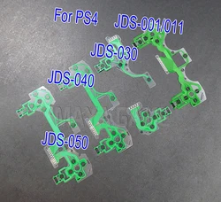 50PCS JDS 001 030 040 050 Replacement Button Ribbon Circuit Board for PS4 Controller Green Conductive Film Keypad flex Cable PCB