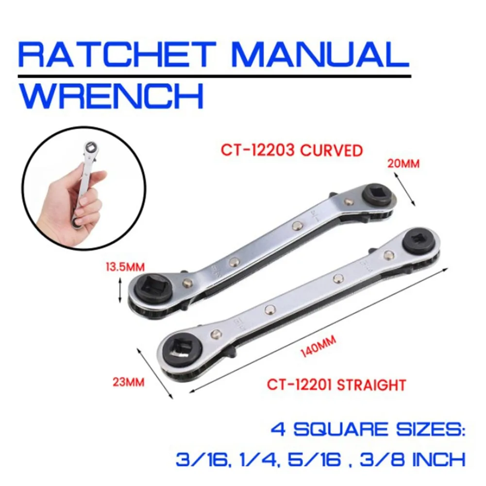 Double End Ratchet Wrench 1/4\