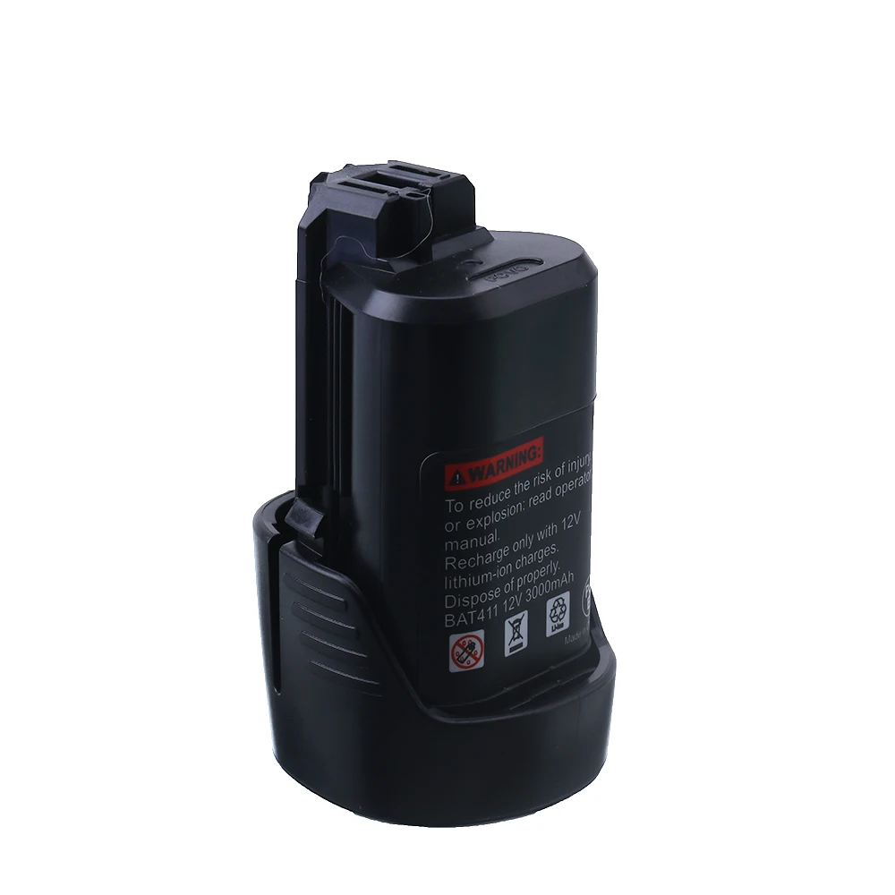 12V 6.0Ah Li-ion BAT420 Pin Thay Thế Bosch BAT411 BAT412 BAT413 BAT414 10.8-Volt Max Pin Điện Không Dây dụng Cụ L50