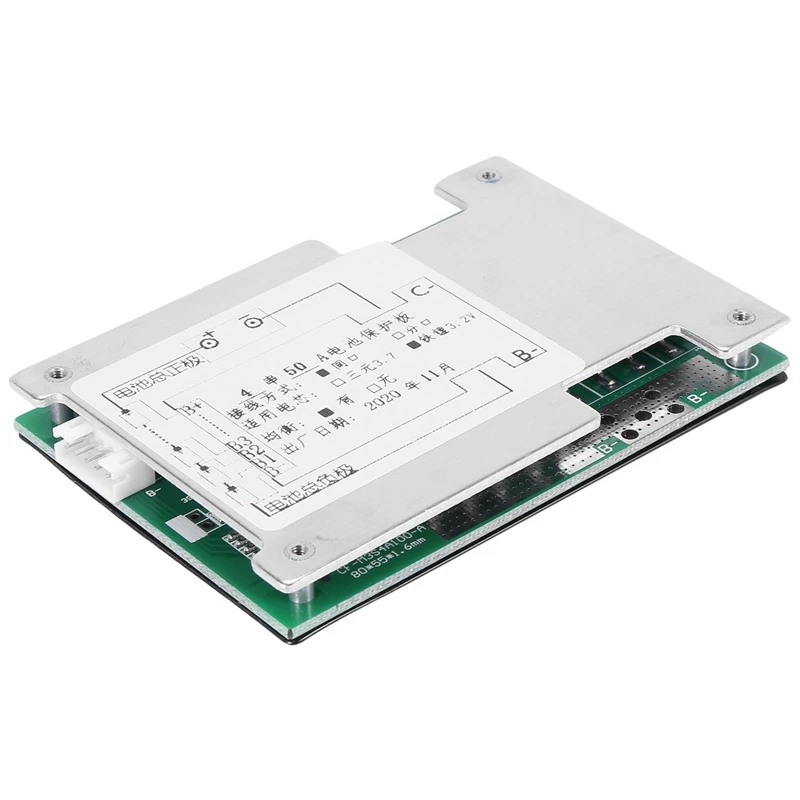 لوحة حماية السيارة 4S ، 12V ، 50a ، BMS ، عاكس ، بطارية UPS مع توازن لـ LiFePo4 ، خلية بطارية فوسفات الحديد 18650