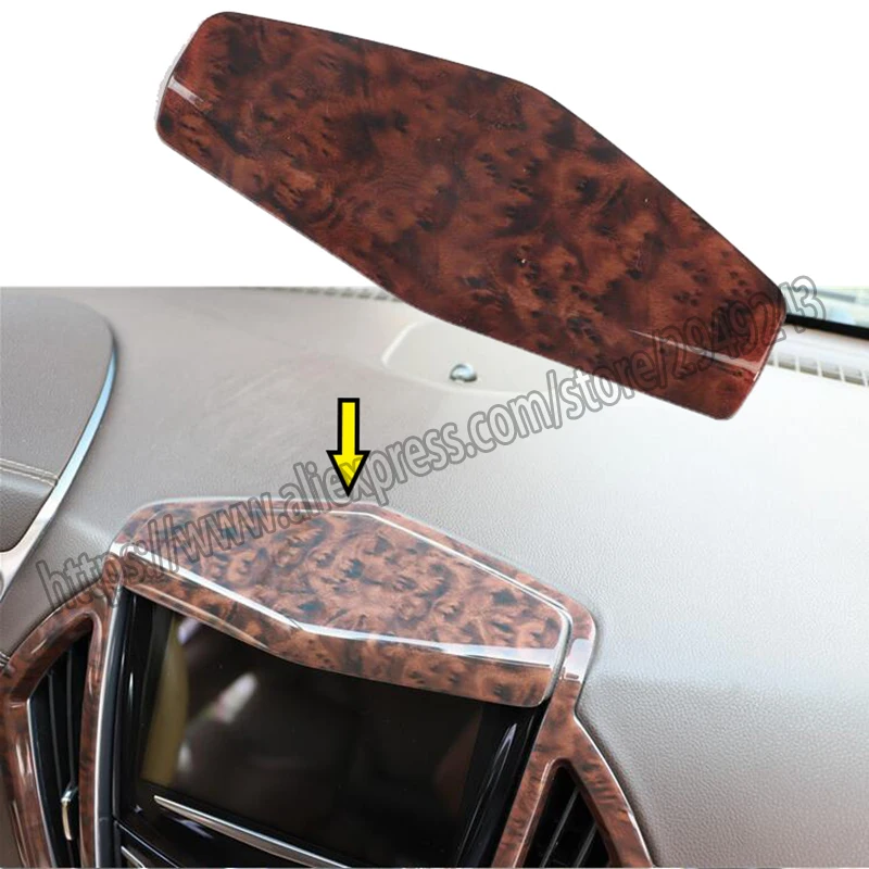 ABS Wood Grain For Cadillac SRX 2013-2015 Central Console Instrument Panel Trim