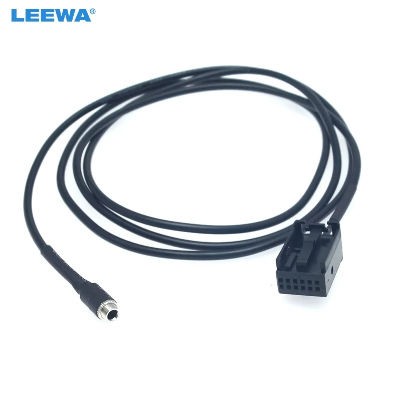 LEEWA 30pcs Car Audio Stereo 3.5mm Femmina Presa AUX Cavo Adattatore Per BMW Z4/E85/E86/X3/E83 MINI COOPER Wire Adapter # CA5806