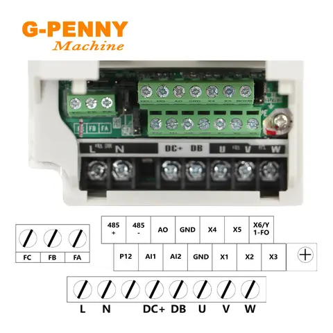 G-PENNY 1,5 kW ER11 luftkyld spindel 24000 rpm luftkylning 400 Hz 4 lager 65 x 204 mm och 1,5 kW QL VFD/inverter och 65 mm fäste 10 best sales 65 mm spindel - №5