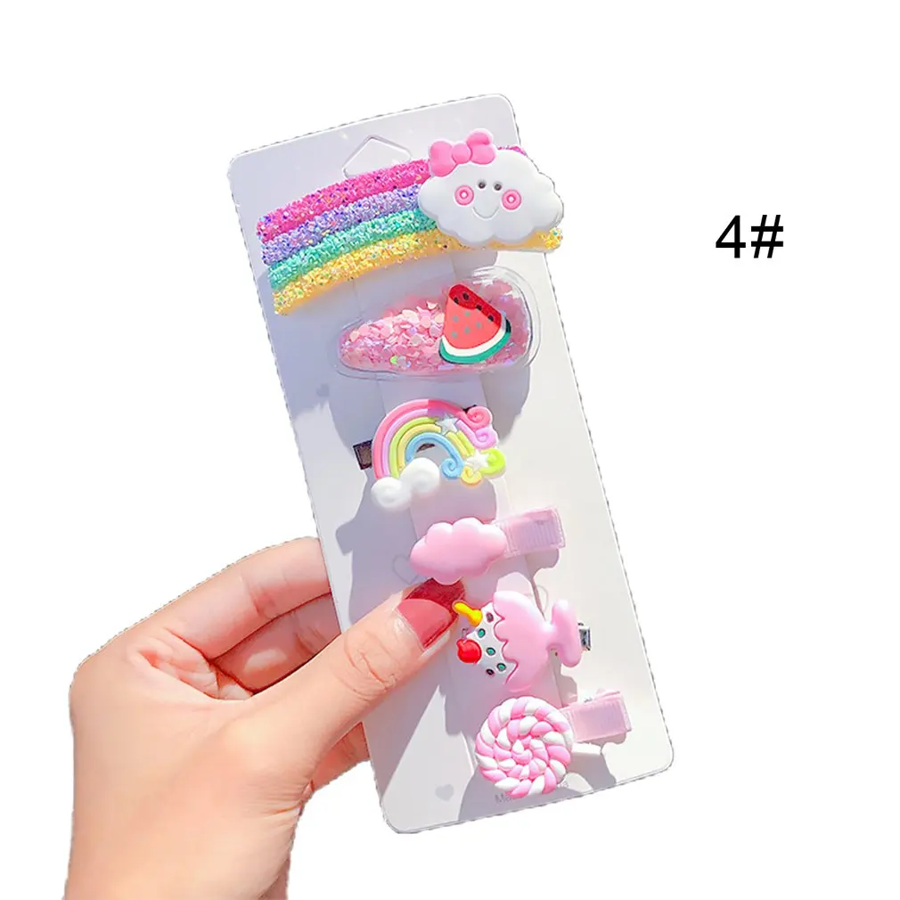 New Cute Colorful Fruit Animal Hairpin  For Girls Headband Sweet Hair Clips Barrettes Kids Fashion Hair Accessories Headband