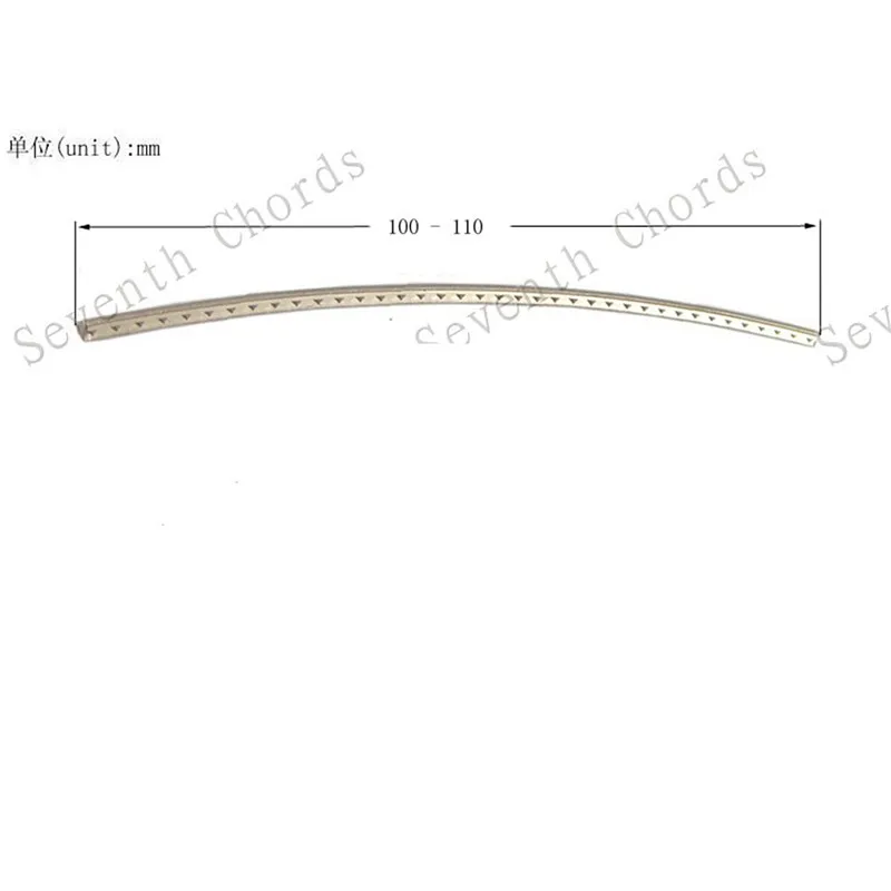 10pcs/Lot Brass Classical Guitar Fret Wire Width 2.2mm Length 100mm Guitar Fingerboard Line Fret Wire