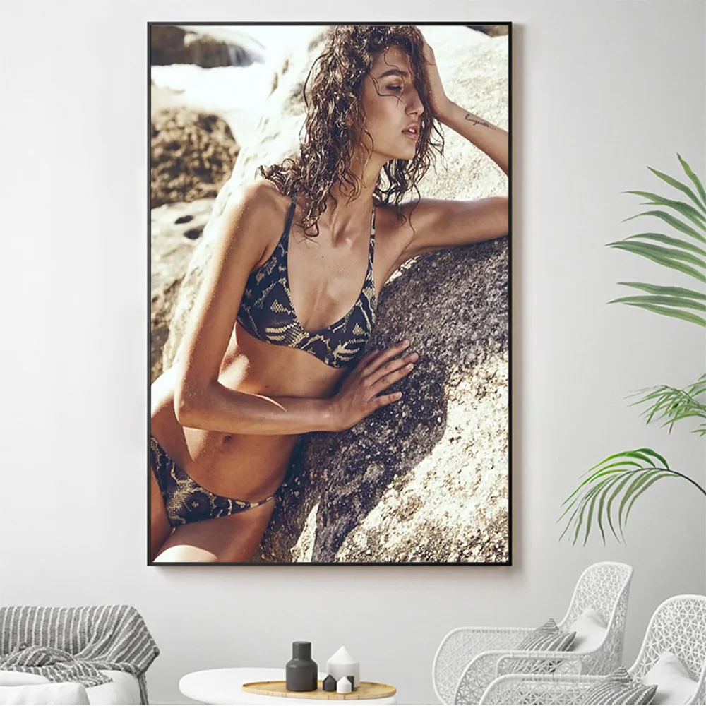 Silk Cloth Wall Poster Roberta Pecoraro Sexy Model Star Art Home Decoration Gift