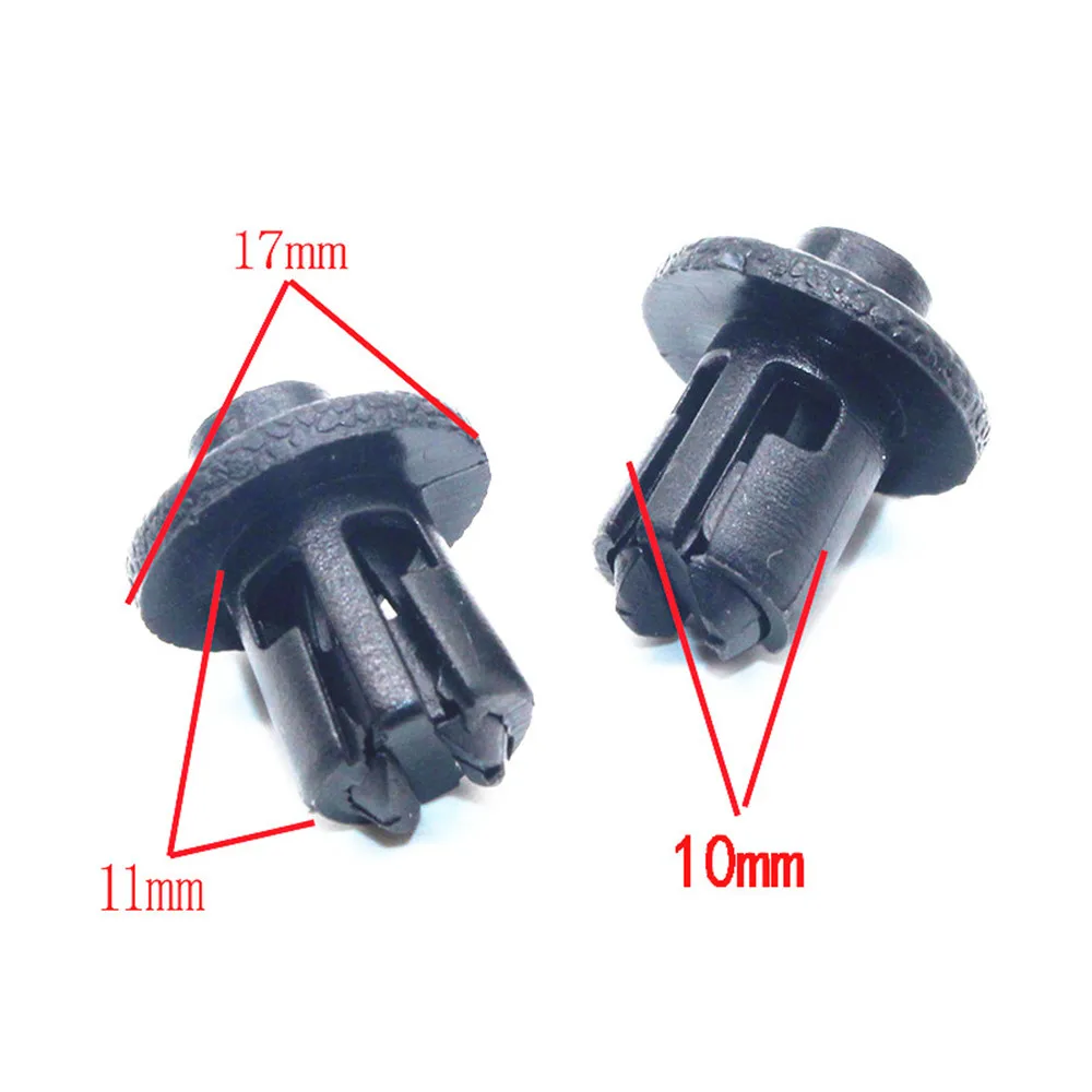 10mm Car Bumper Radiator Engine Water Tank Guard Plastic Push Pin Fastener Clip For Toyota 09 10 11 12 Year RAV4